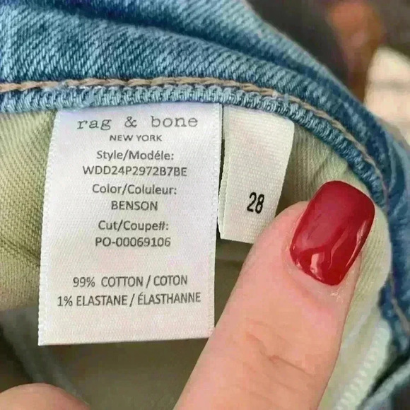 Rag & Bone The Peyton Mid- Rise Ankle Bootcut woman’s jeans size 28 - Picture 14 of 15